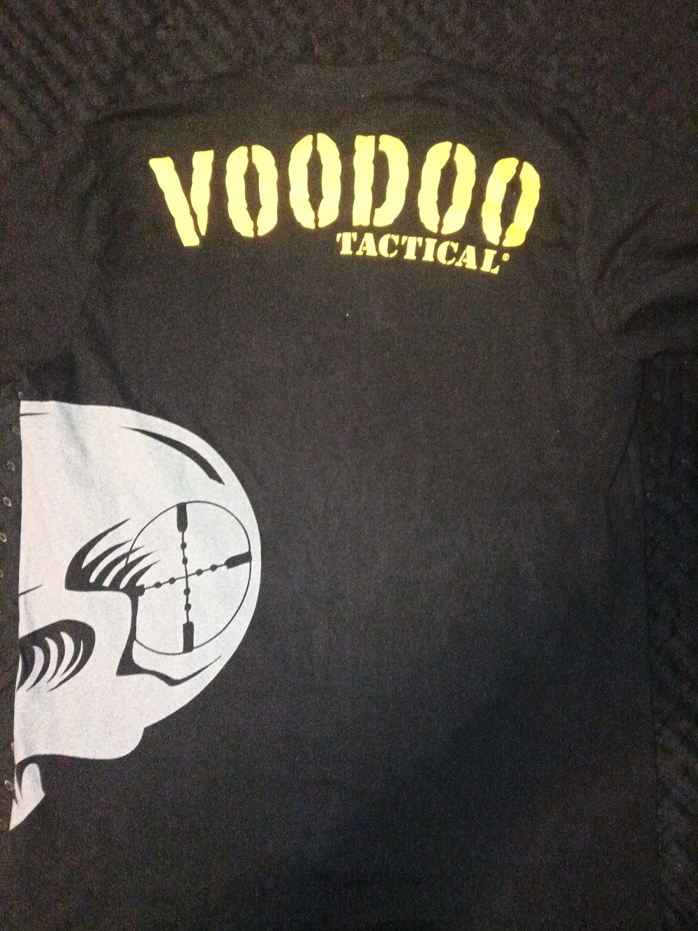 Men's Black Short Sleeve Graphic Tee - Yellow Logo